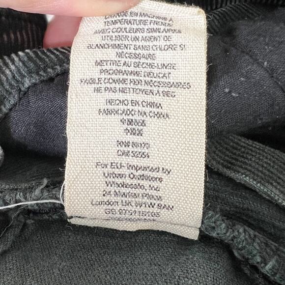 Free People Through The Woods Distressed Corduroy Overalls Gray Womens 26 - Picture 10 of 10
